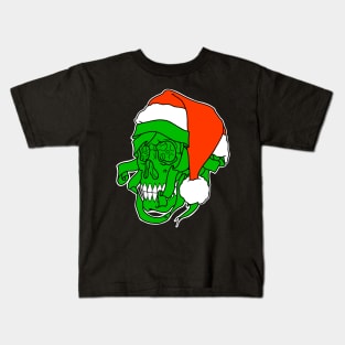 Skull Mummy Christmas Kids T-Shirt